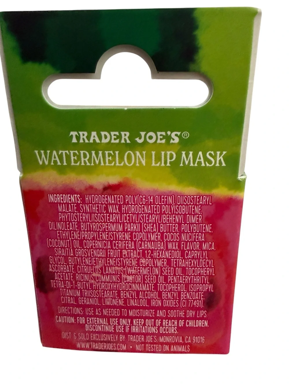 Trader Joe’s Watermelon Lip Mask Brand New in Box Limited Edition Summer